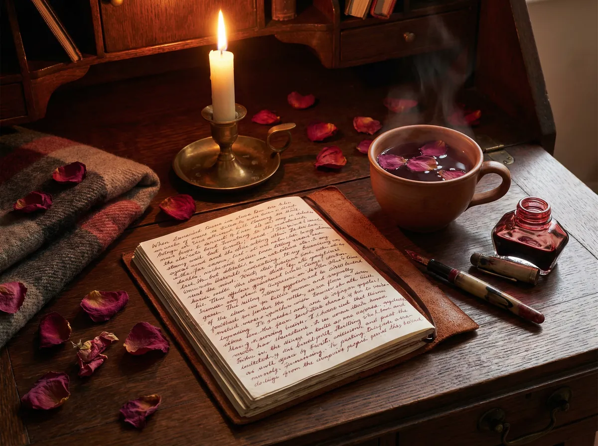 编剧咖啡馆 情感写作 - 烛光下的手稿